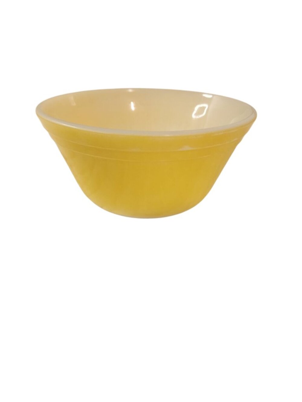 Fire King Vintage Yellow 5" Glass Cereal Bowl